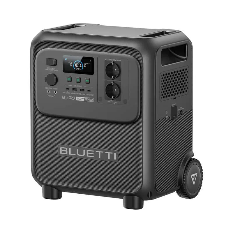 BLUETTI Elite 320 - 3000 wattstundir og á hjólum