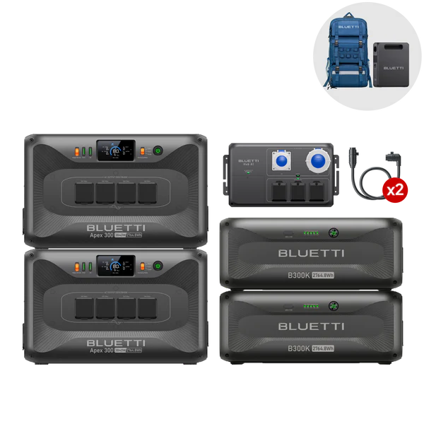 BLUETTI APEX300 - 3800W - Varaafl og orka fyrir heimili, fyrirtæki og húsbíla