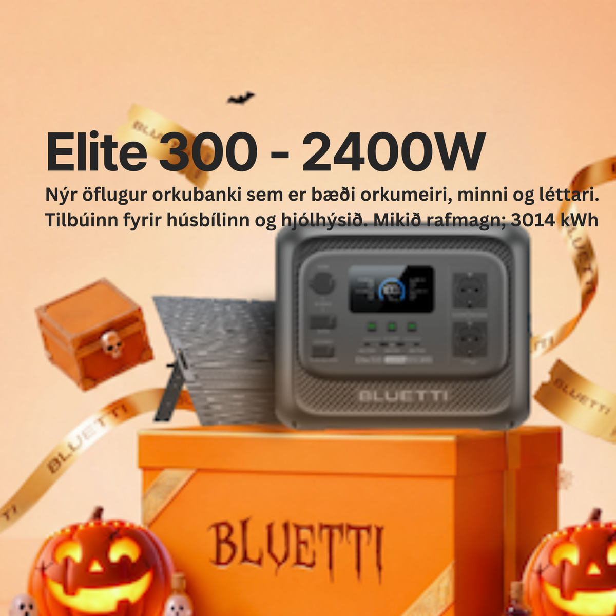BLUETTI Elite 300 - Minnsti 3000 wattstunda orkubanki í heimi