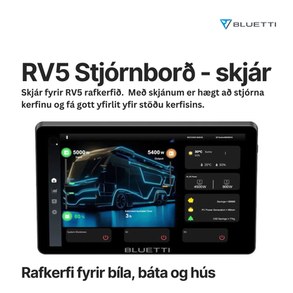 BLUETTI RV5 Stjórnborð